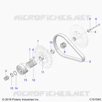 DRIVE TRAIN, SECONDARY CLUTCH