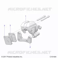 BARKE CALIPER, FRONT