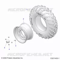 WHEELS, FRONT TIRE