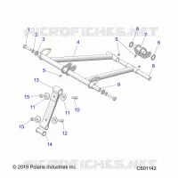 SUSPENSION, FRONT TORQUE ARM