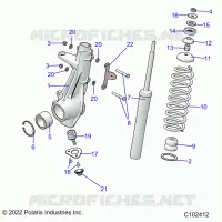 SUSPENSION, FRONT STRUT 