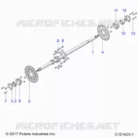 REAR SUSPENSION AXLE