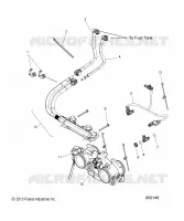 FUEL SYSTEM, RAIL, LINES AND THROTTLE BODY