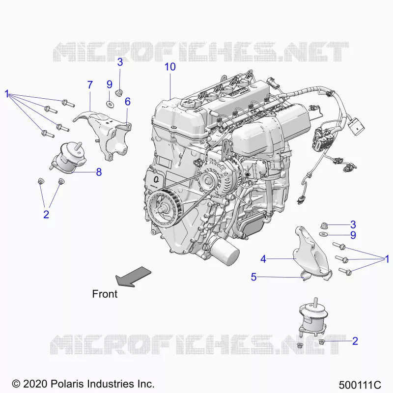 ENGINE, MOUNTING