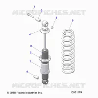 SUSPENSION, REAR SHOCK TRACK (7043994)