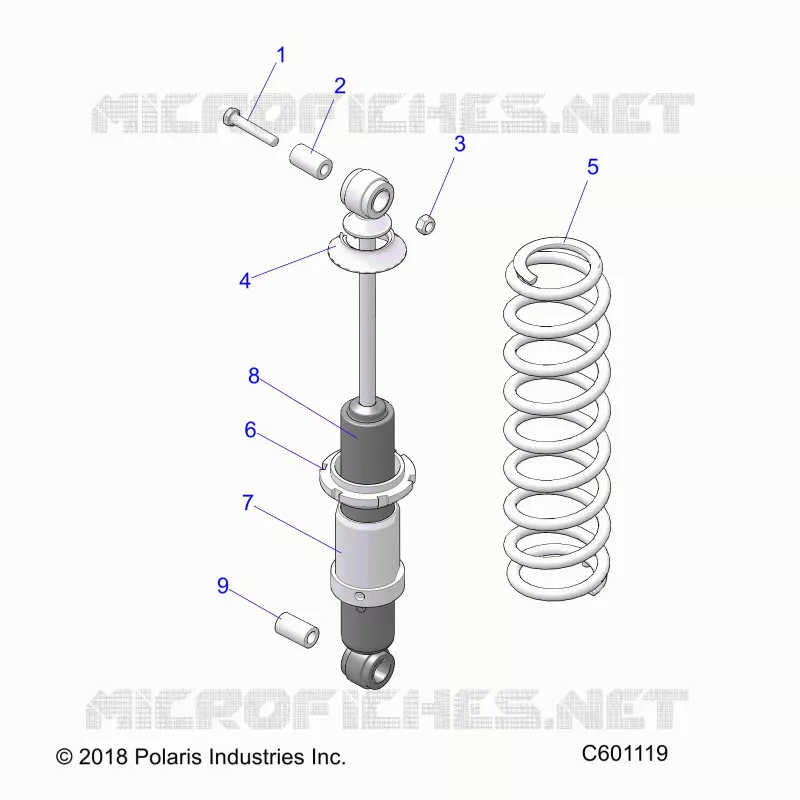 SUSPENSION, REAR SHOCK TRACK (7043994)