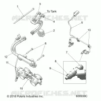 FUEL SYSTEM, RAIL, LINES AND THROTTLE BODY