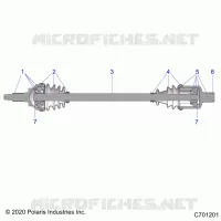 DRIVE TRAIN, FRONT HALF SHAFT