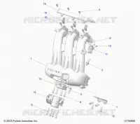 ENGINE, INTAKE MANIFOLD, THROTTLE BODY, FUEL RAIL
