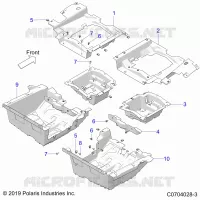 FLOOR PANELS, REAR
