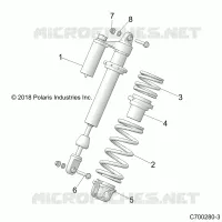 SUSPENSION, FRONT SHOCK MOUNTING