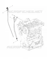 ENGINE, OIL DIPSTICK AND GUARD