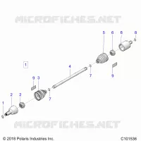 DRIVE TRAIN, FRONT DRIVE SHAFT