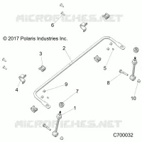 SUSPENSION, FRONT STABILIZER BAR