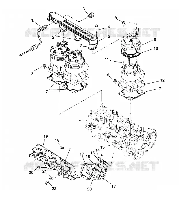 CYLINDER   MANIFOLD SL 750 B944070 (4927012701024A)