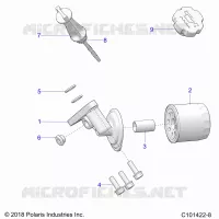 OIL FILTER AND DIPSTICK