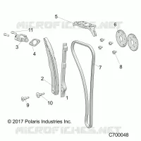 CAM CHAIN AND TENSIONER