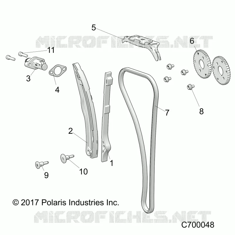 CAM CHAIN AND TENSIONER
