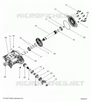 DRIVE TRAIN, RIGHT ANGLE GEARCASE ASM.
