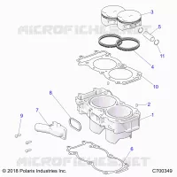 CYLINDER AND PISTON