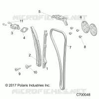 CAM CHAIN AND TENSIONER