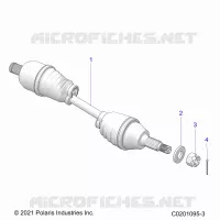 DRIVE TRAIN, HALF REAR SHAFT