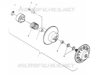 DRIVEN CLUTCH ASSEMBLY LITE 0953433, STARLITE 0953427  AND LITE DELUXE 0953 (4928902890B014)