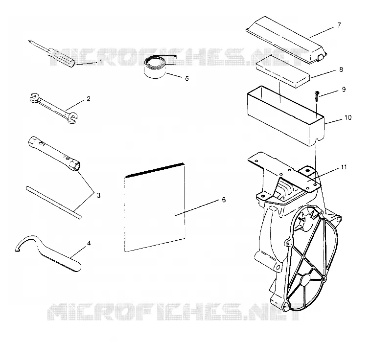 TOOL KIT    440 0952760, 440 SKS 0952560,  AND EUROPEAN 440 SKS E952560 (4929032903C006)