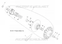DRIVE TRAIN, SECONDARY CLUTCH