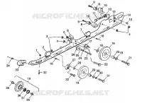 RAIL MOUNTING (SUSPENSION) 500 INDY 0982764(A)(B) AND EUROPEAN 500 INDY E98 (4942104210B008)