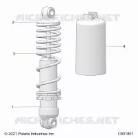 SUSPENSION, FRONT SHOCK TRACK