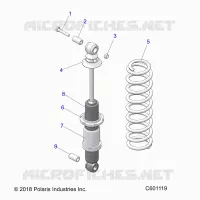 SUSPENSION, REAR SHOCK TRACK (7043994)