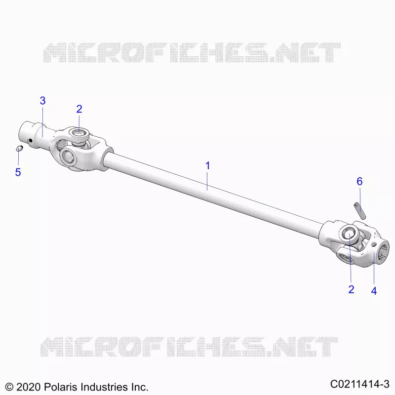 DRIVE TRAIN, FRONT PROP SHAFT