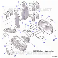 DRIVE TRAIN, CLUTCH COVER AND DUCTING