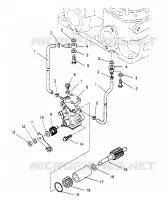 OIL PUMP ASSEMBLY 500 CARB 0962764, 500 CARB SKS 0962564,  500 CARB SKS E96 (4931873187D004)