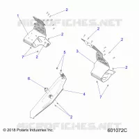 CHASSIS, CLUTCH GUARD AND FOOTRESTS