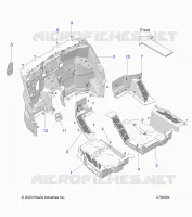 FLOOR PANELS, FRONT