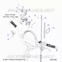 ENGINE, THROTTLE CONTROL ASM.