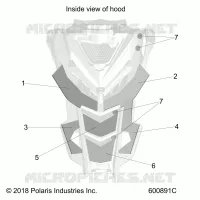 HOOD FOAM/FIBER
