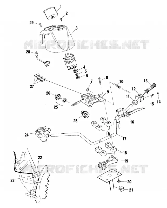 HANDLEBAR   HEADLIGHT POD