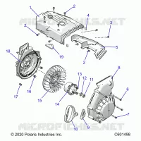 ENGINE, BLOWER HOUSING AND RECOIL STARTER