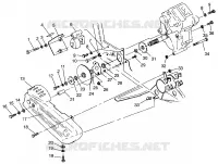 GEARCASE/BRAKE AND CHAIN COVER MOUNTING 6X6 400L W968740 AND 6X6 400L NORWE (4935963596C013)