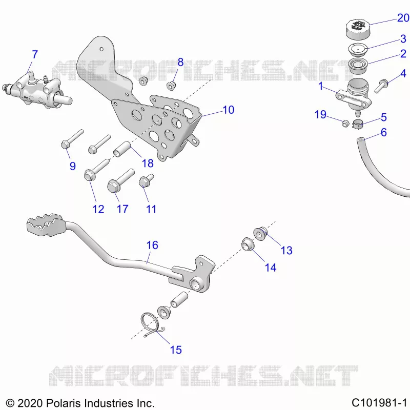 BRAKES, BRAKE PEDAL AND MASTER CYLINDER