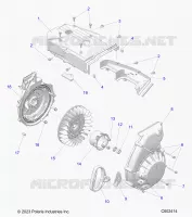 ENGINE, BLOWER HOUSING AND RECOIL STARTER