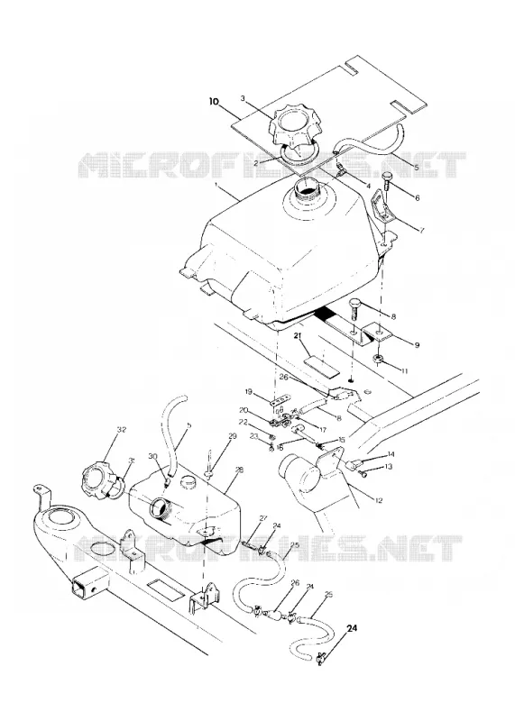 FUEL TANK ASSEMBLY 250 2X4 / W927527 (4922862286009A)