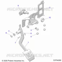 BRAKES, PEDAL, TRACTOR