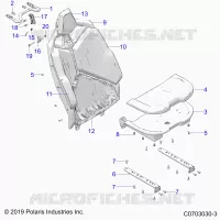 SEAT ASM., REAR, STANDARD