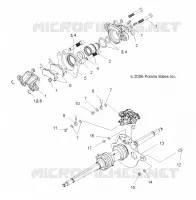 BRAKE, REAR CALIPER MOUNTING