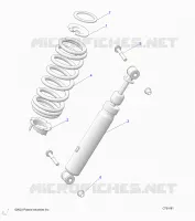 SUSPENSION, REAR SHOCK MOUNTING