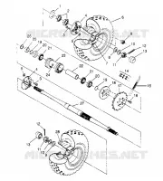 REAR WHEEL DRIVE ASSEMBLY 6X6 300 W948730 (4926792679C010)